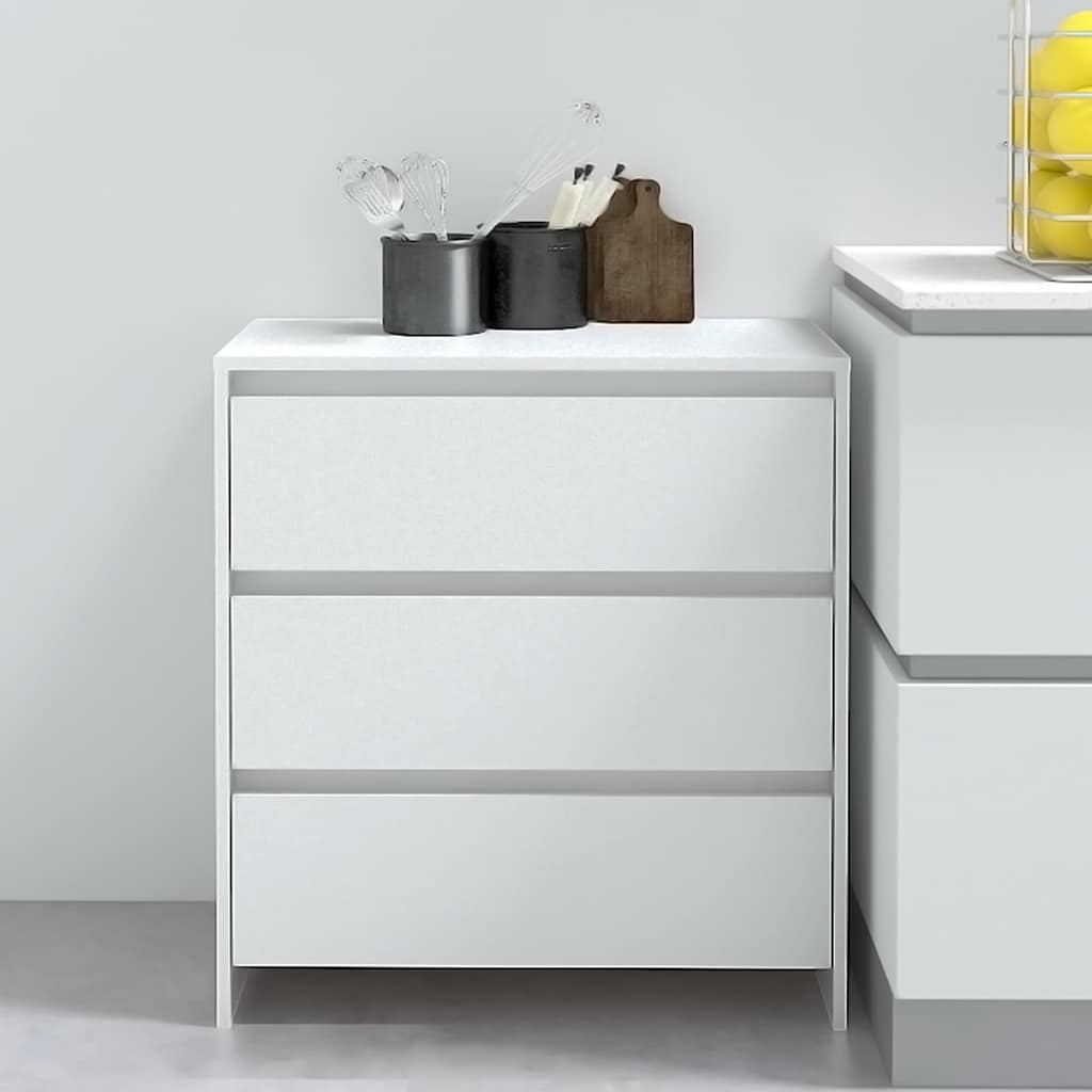 809746 vidaXL Sideboard White 70x41x75 cm Engineered Wood