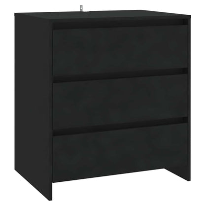 809747 vidaXL Sideboard Black 70x41x75 cm Engineered Wood