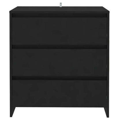 809747 vidaXL Sideboard Black 70x41x75 cm Engineered Wood