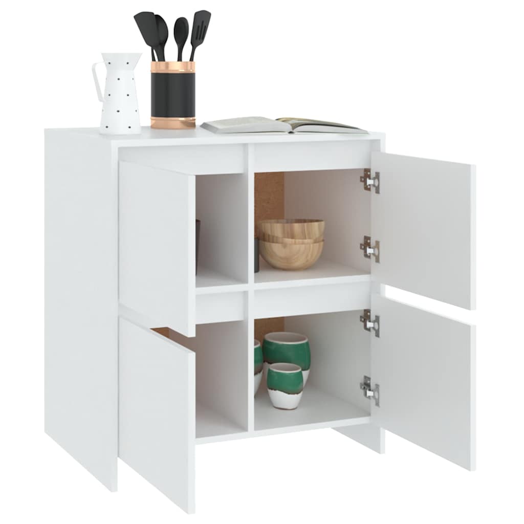 809764 vidaXL Sideboard White 70x41x75 cm Engineered Wood