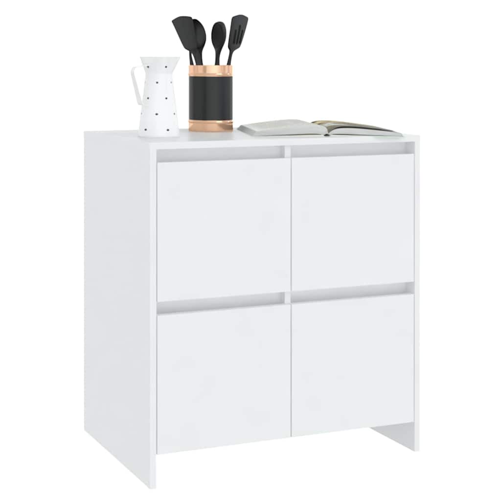 809764 vidaXL Sideboard White 70x41x75 cm Engineered Wood