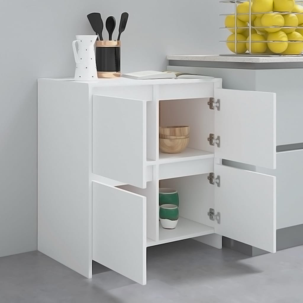 809764 vidaXL Sideboard White 70x41x75 cm Engineered Wood