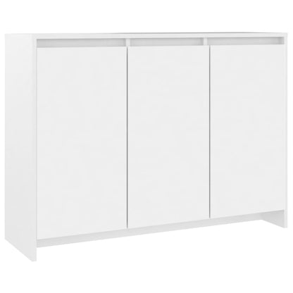 Sideboard White 102x33x75 cm Engineered Wood