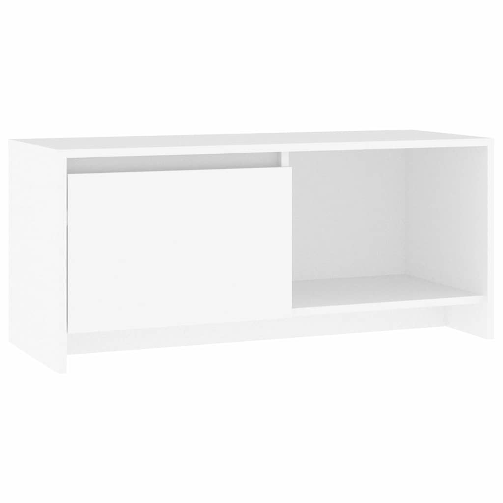 809782 vidaXL TV Cabinet White 90x35x40 cm Engineered Wood