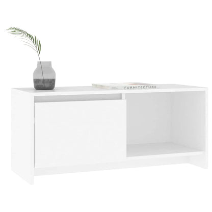 809782 vidaXL TV Cabinet White 90x35x40 cm Engineered Wood