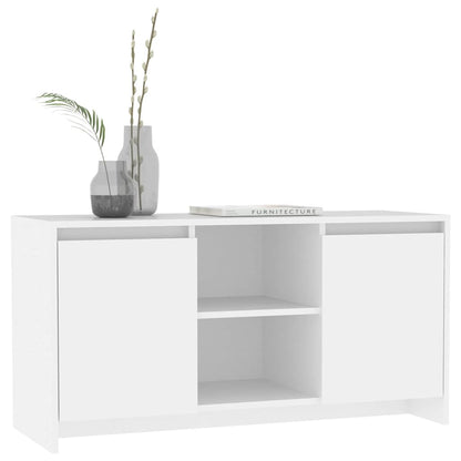 809791 vidaXL TV Cabinet White 102x37,5x52,5 cm Engineered Wood