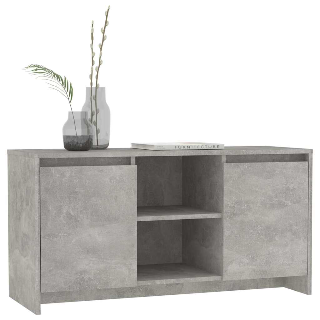 TV Cabinet Concrete Grey 102x37,5x52,5 cm Engineered Wood