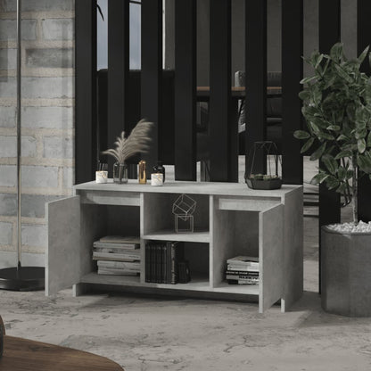 TV Cabinet Concrete Grey 102x37.5x52.5 cm Engineered Wood