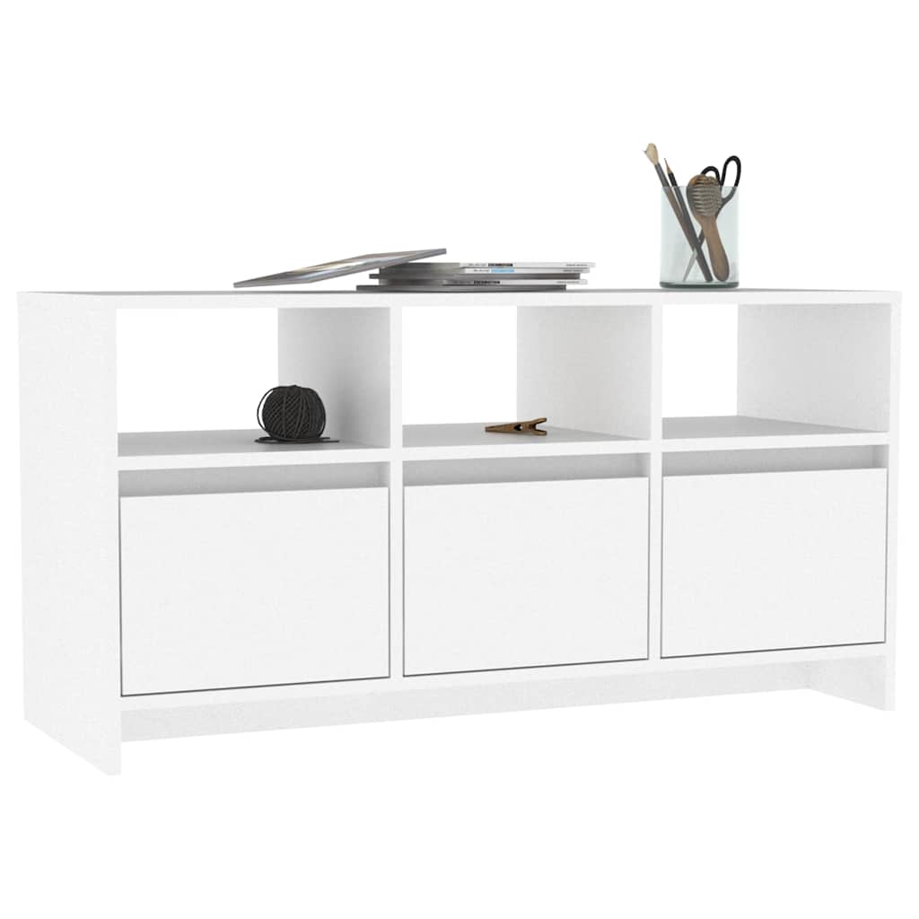 809800 vidaXL TV Cabinet White 102x37,5x52,5 cm Engineered Wood