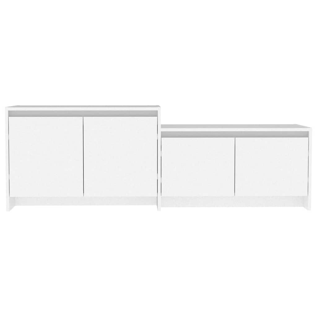 809809 vidaXL TV Cabinet White 146,5x35x50 cm Engineered Wood