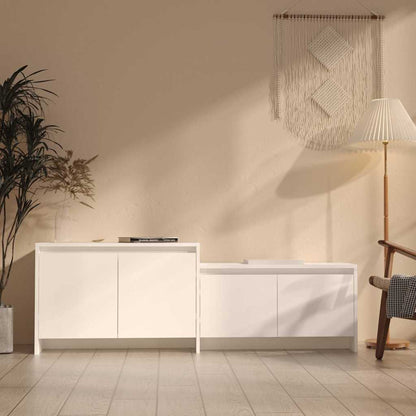 809809 vidaXL TV Cabinet White 146,5x35x50 cm Engineered Wood