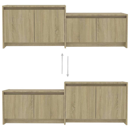 TV Cabinet Sonoma Oak 146,5x35x50 cm Engineered Wood