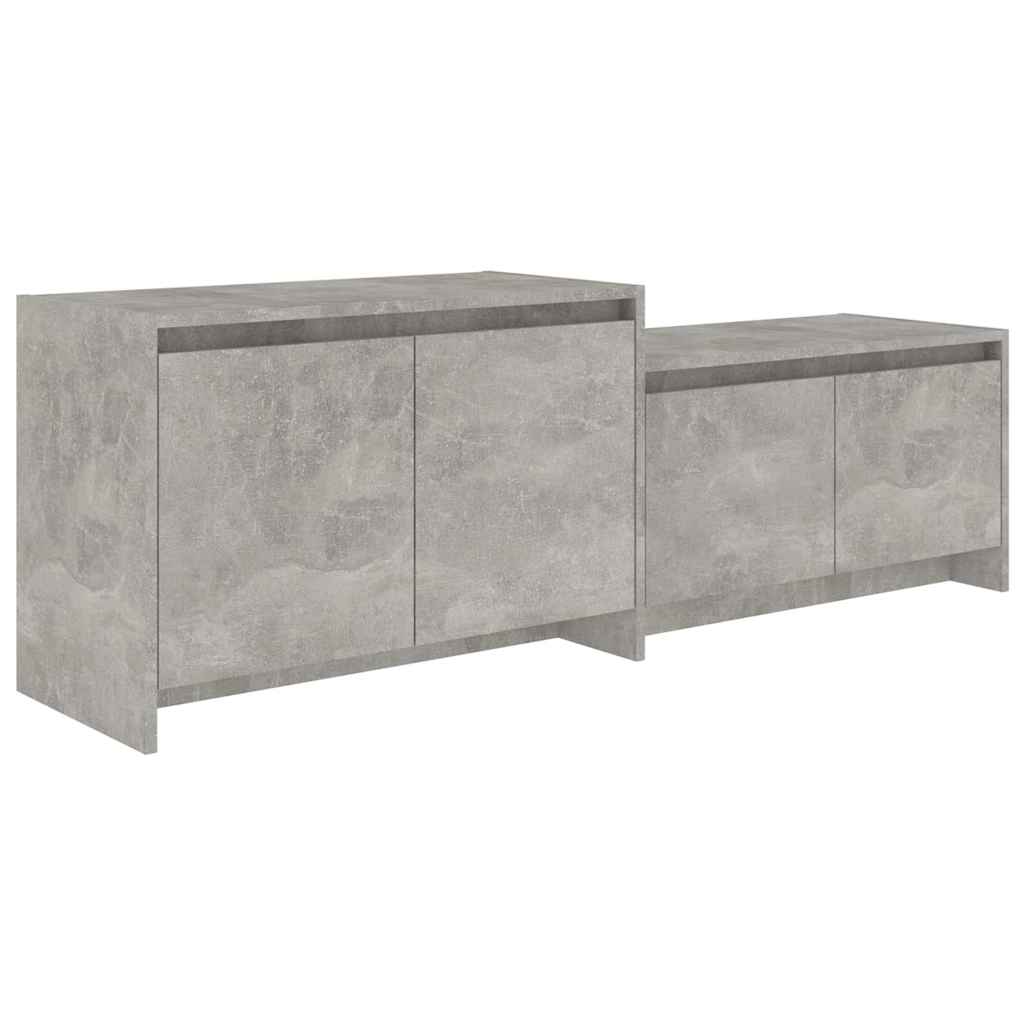 TV Cabinet Concrete Grey 146,5x35x50 cm Engineered Wood
