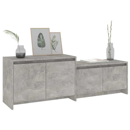 TV Cabinet Concrete Grey 146,5x35x50 cm Engineered Wood