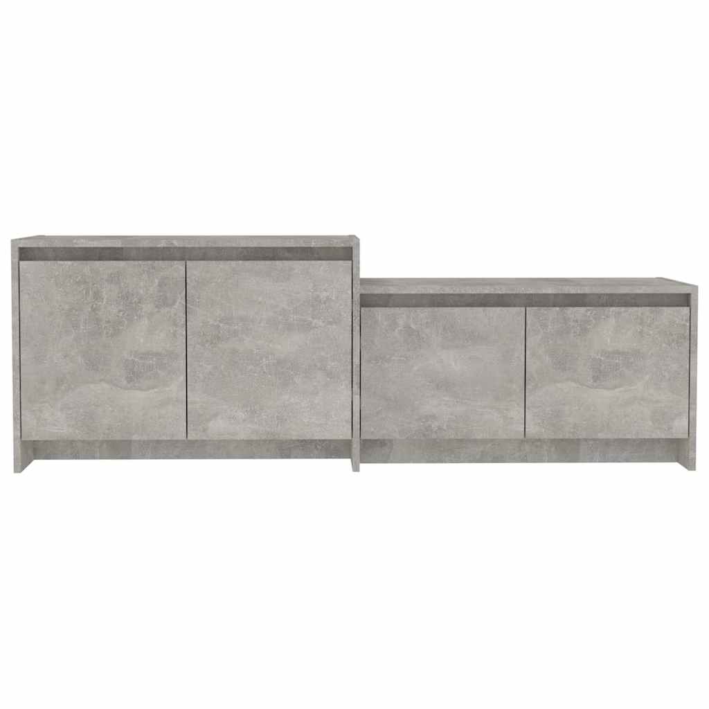 TV Cabinet Concrete Grey 146,5x35x50 cm Engineered Wood