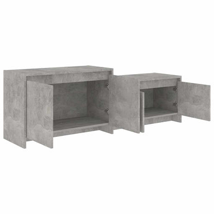TV Cabinet Concrete Grey 146,5x35x50 cm Engineered Wood