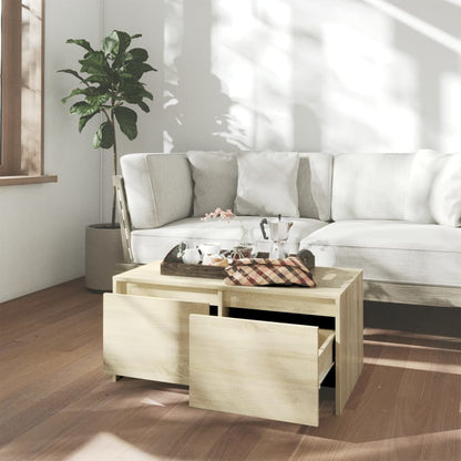 Coffee Table Sonoma Oak 90x50x41,5 cm Engineered Wood