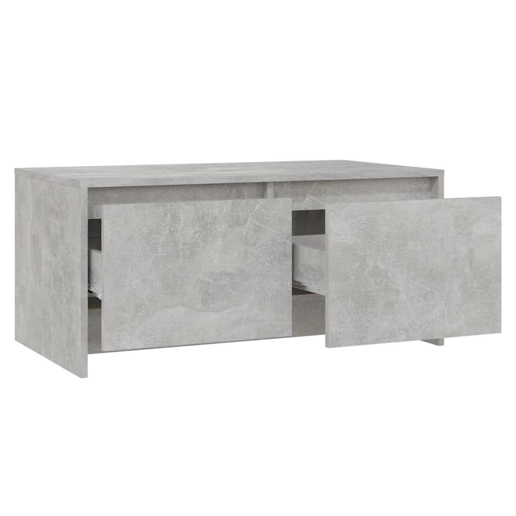 Coffee Table Concrete Grey 90x50x41,5 cm Engineered Wood