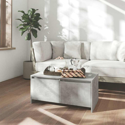 Coffee Table Concrete Grey 90x50x41,5 cm Engineered Wood