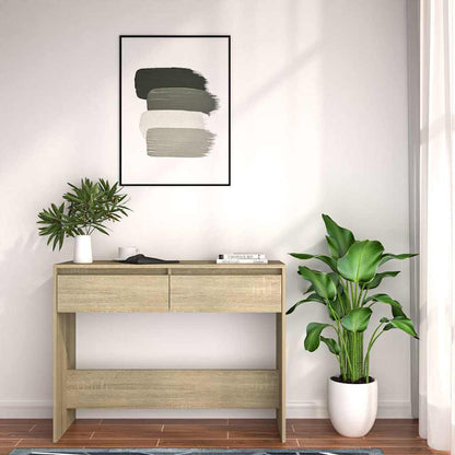 Console Table Sonoma Oak 100x35x76,5 cm Engineered Wood