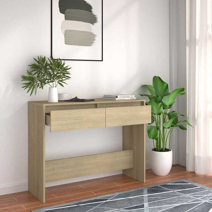 Console Table Sonoma Oak 100x35x76,5 cm Engineered Wood