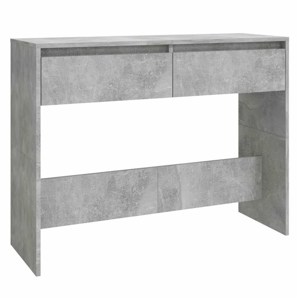 Console Table Concrete Grey 100x35x76,5 cm Engineered Wood
