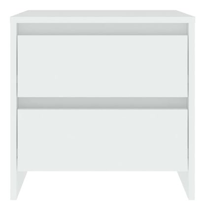 Bedside Cabinets 2 pcs White 45x34.5x44.5 cm Engineered Wood