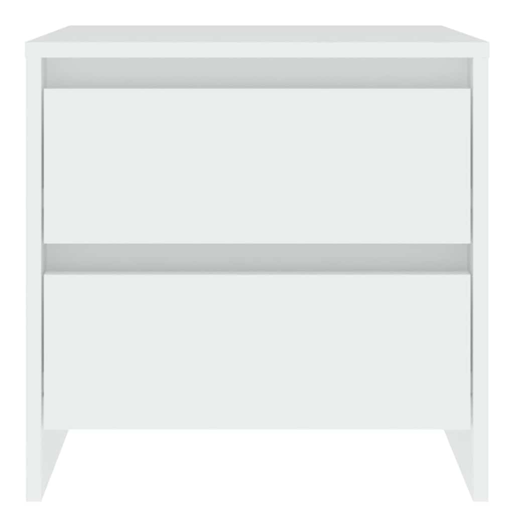 809846 vidaXL Bedside Cabinets 2 pcs White 45x34,5x44,5 cm Engineered Wood