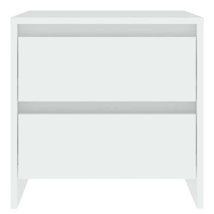 809846 vidaXL Bedside Cabinets 2 pcs White 45x34,5x44,5 cm Engineered Wood