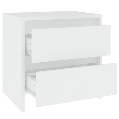 809846 vidaXL Bedside Cabinets 2 pcs White 45x34,5x44,5 cm Engineered Wood