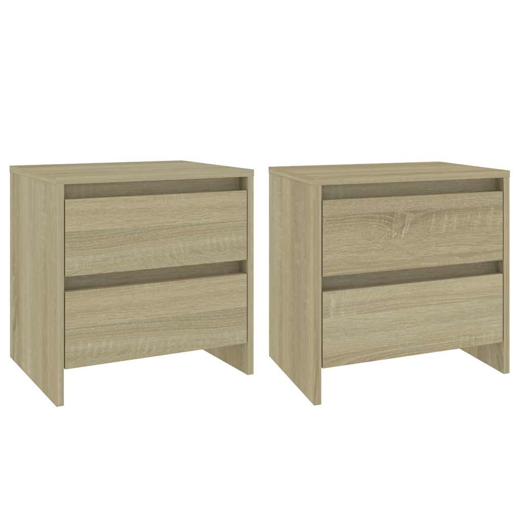 Bedside Cabinets 2 pcs Sonoma Oak 45x34.5x44.5 cm