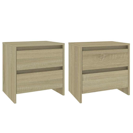 Bedside Cabinets 2 pcs Sonoma Oak 45x34.5x44.5 cm