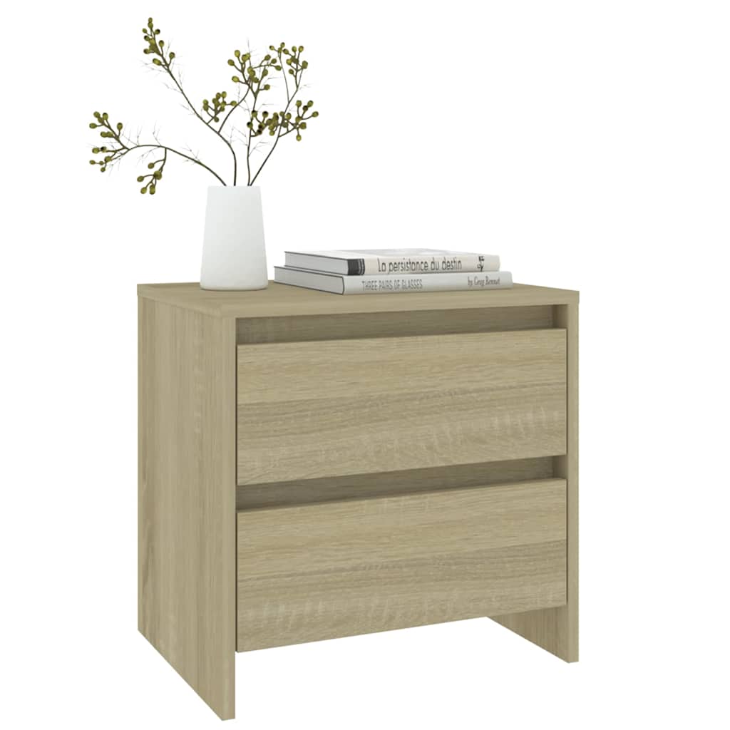 Bedside Cabinets 2 pcs Sonoma Oak 45x34.5x44.5 cm