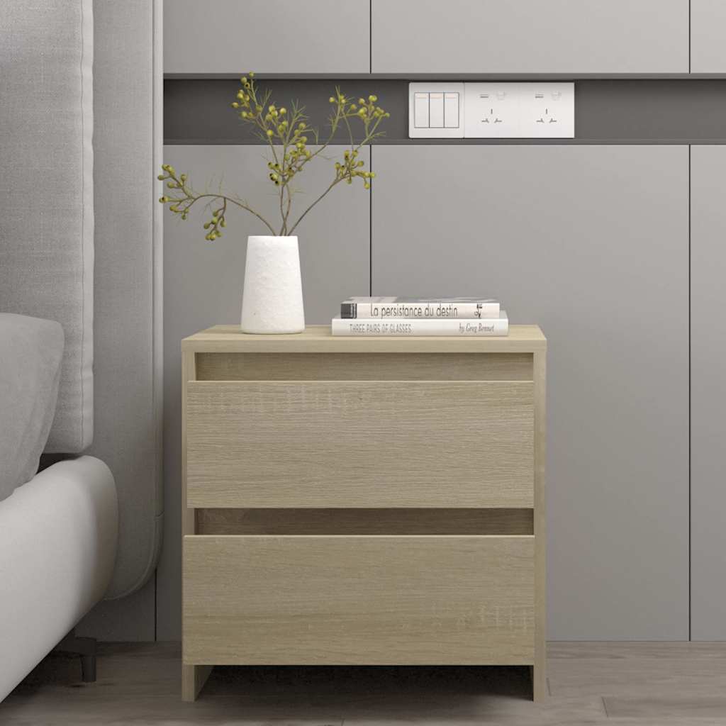 Bedside Cabinets 2 pcs Sonoma Oak 45x34.5x44.5 cm