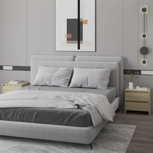 Bedside Cabinets 2 pcs Sonoma Oak 45x34.5x44.5 cm