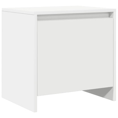 Bedside Cabinet White 45x34x44.5 cm Engineered Wood