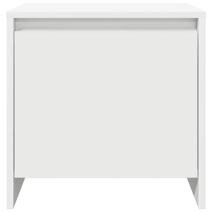 Bedside Cabinet White 45x34x44.5 cm Engineered Wood