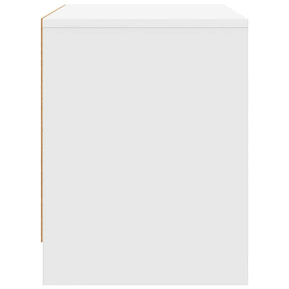 Bedside Cabinet White 45x34x44.5 cm Engineered Wood