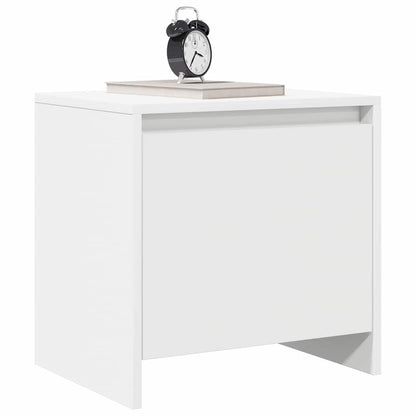 Bedside Cabinets 2 pcs White 45x34x44,5 cm Engineered Wood