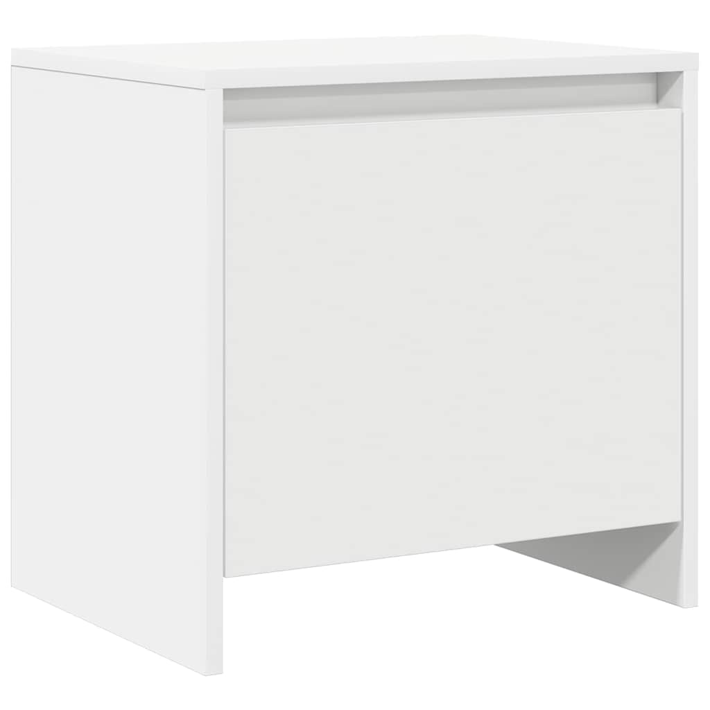 Bedside Cabinets 2 pcs White 45x34x44,5 cm Engineered Wood