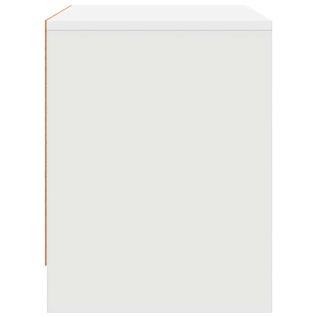 Bedside Cabinets 2 pcs White 45x34x44,5 cm Engineered Wood