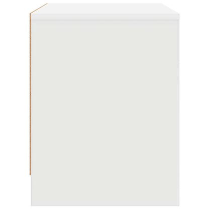 Bedside Cabinets 2 pcs White 45x34x44,5 cm Engineered Wood