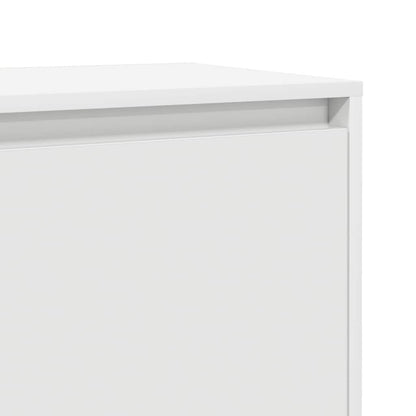 Bedside Cabinets 2 pcs White 45x34x44,5 cm Engineered Wood