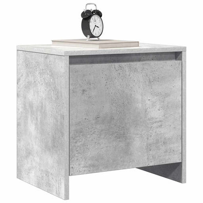 Bedside Cabinet Concrete Grey 45x34x44.5 cm Engineered Wood
