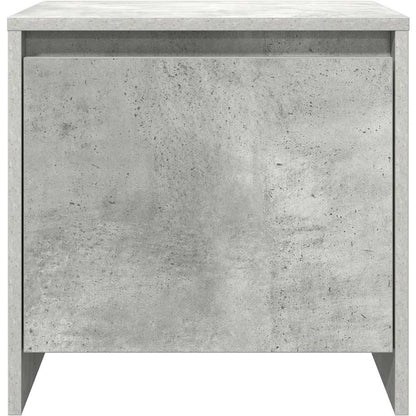 Bedside Cabinet Concrete Grey 45x34x44.5 cm Engineered Wood