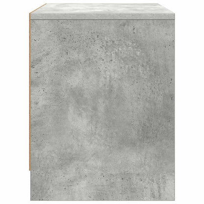 Bedside Cabinet Concrete Grey 45x34x44.5 cm Engineered Wood