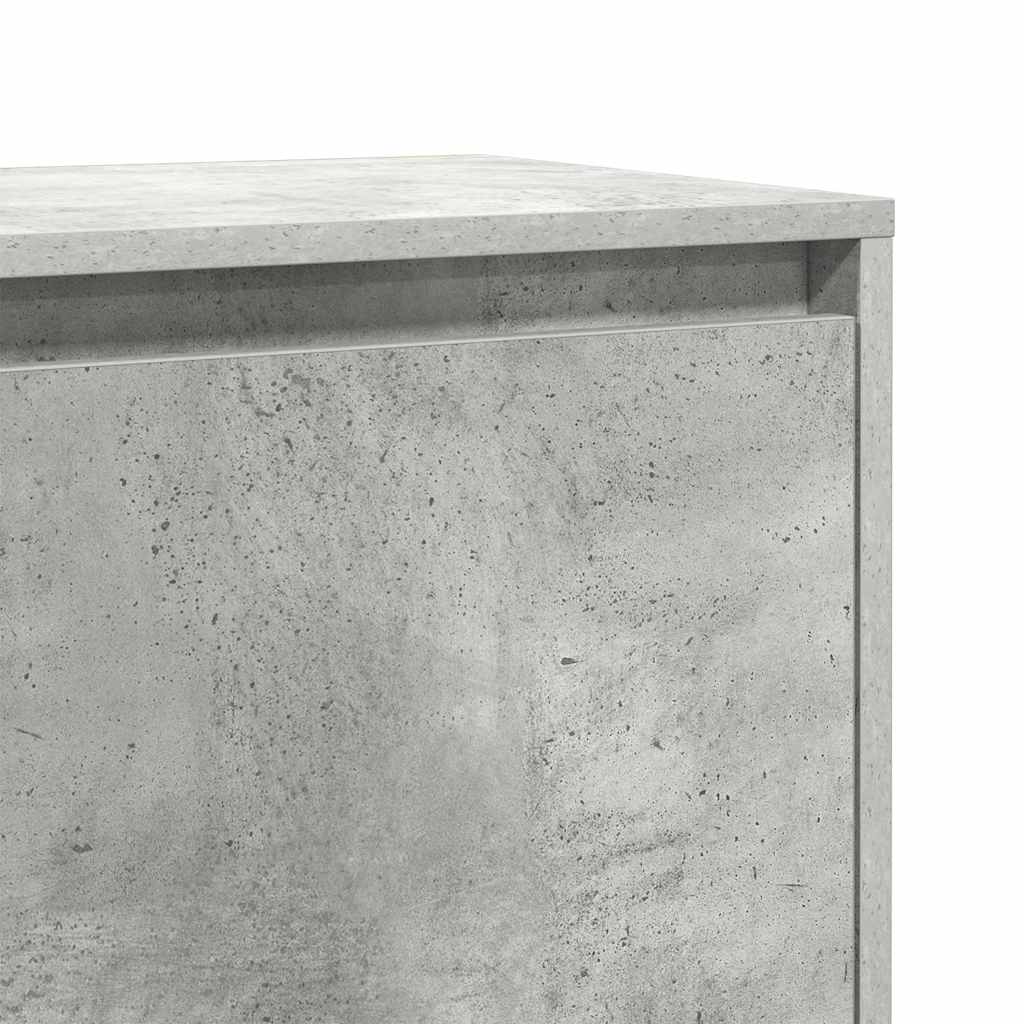 Bedside Cabinet Concrete Grey 45x34x44.5 cm Engineered Wood