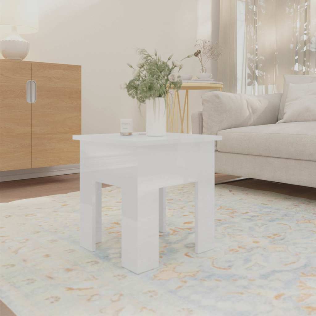 Coffee Table | High Gloss White | Engineered Wood | Modern | Coffee Table
