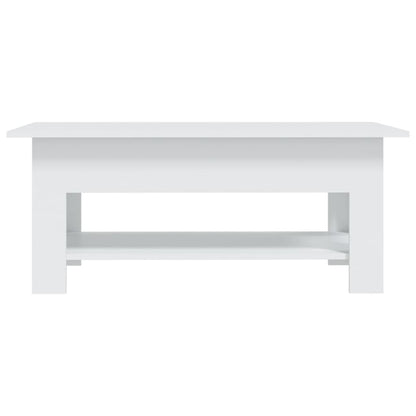 810253 vidaXL Coffee Table White 102x55x42 cm Engineered Wood