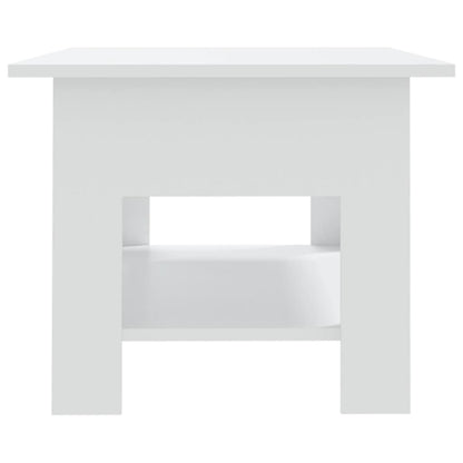 810253 vidaXL Coffee Table White 102x55x42 cm Engineered Wood